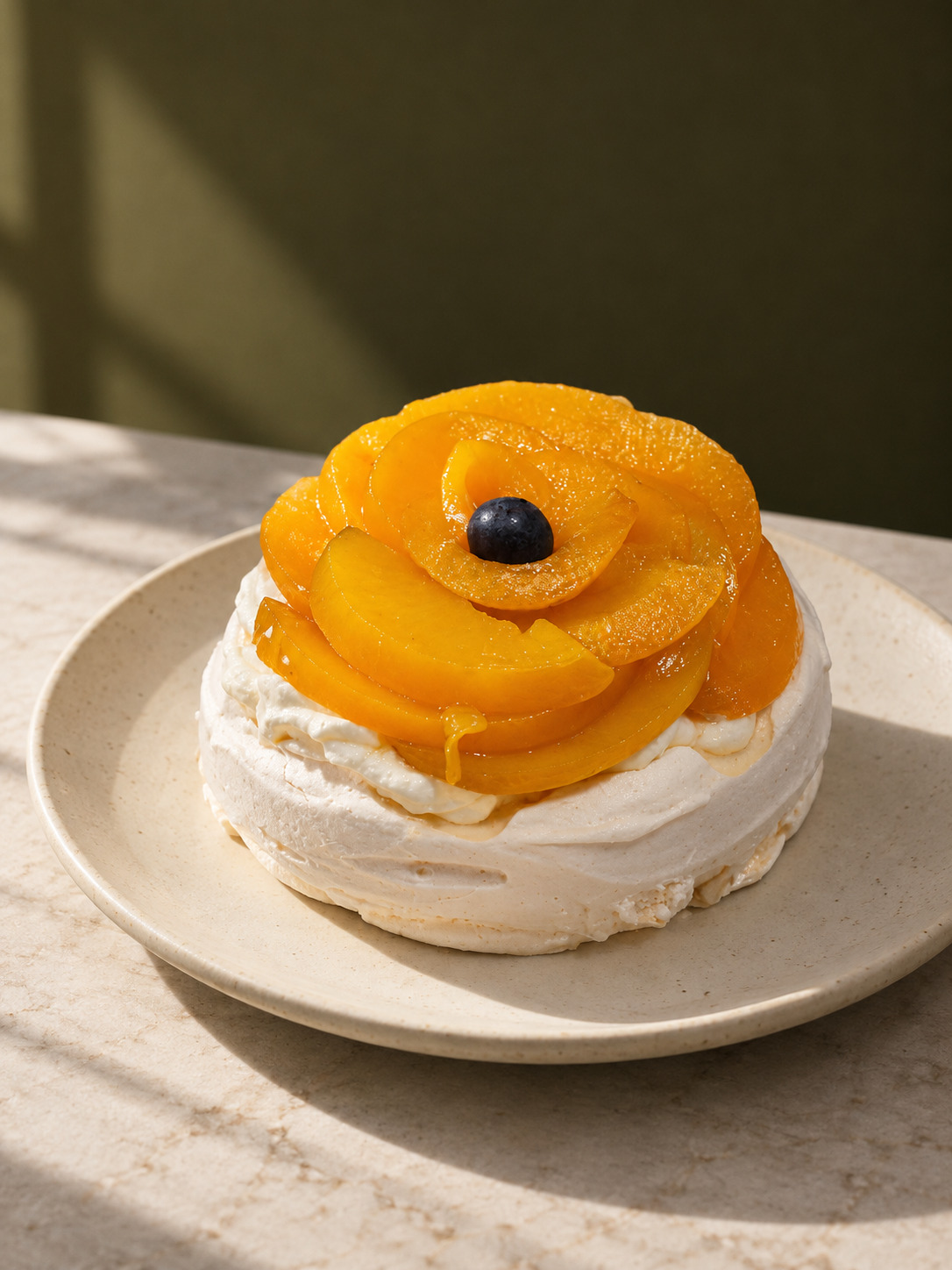 Tortita de crema con fruta